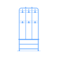 Furniture Hall Tree Ikea Pinnig Coat Rack Storage Bench Craft Design Svg File, Free Vectors File